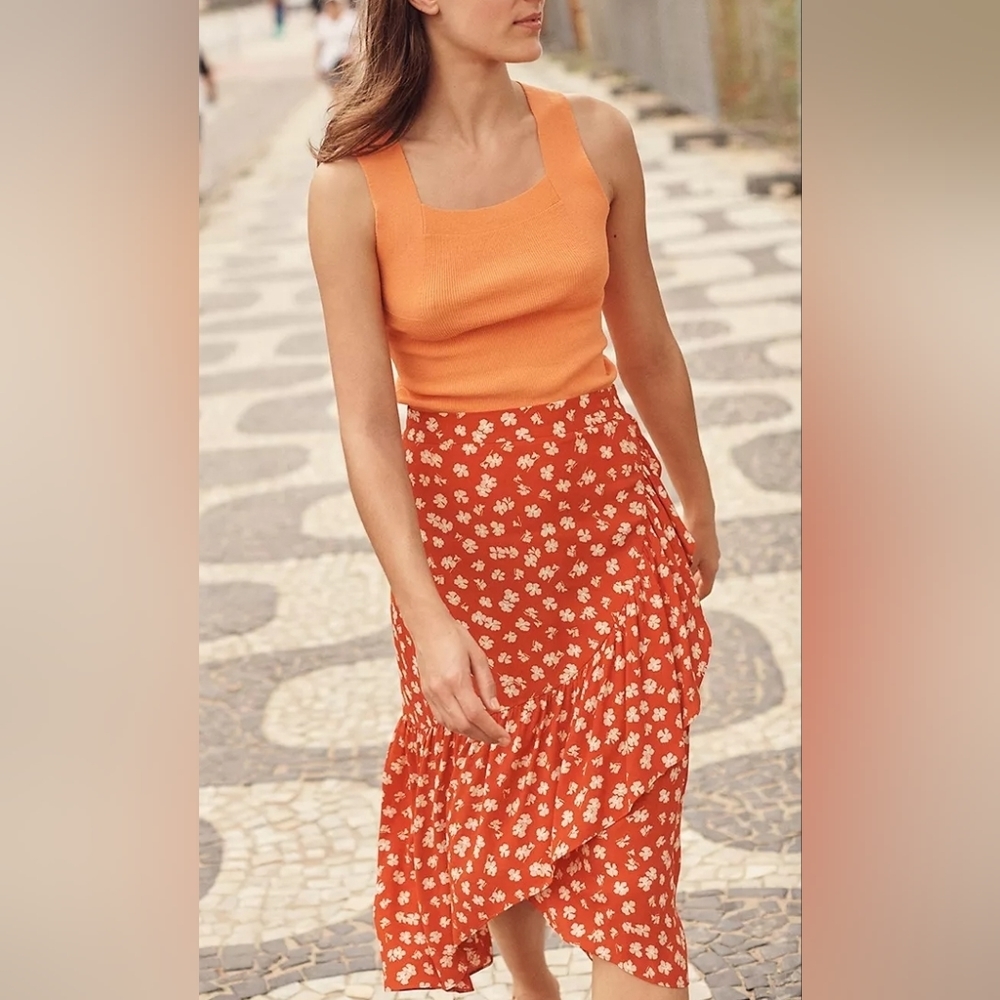 𝅺Madewell Floral Skirt